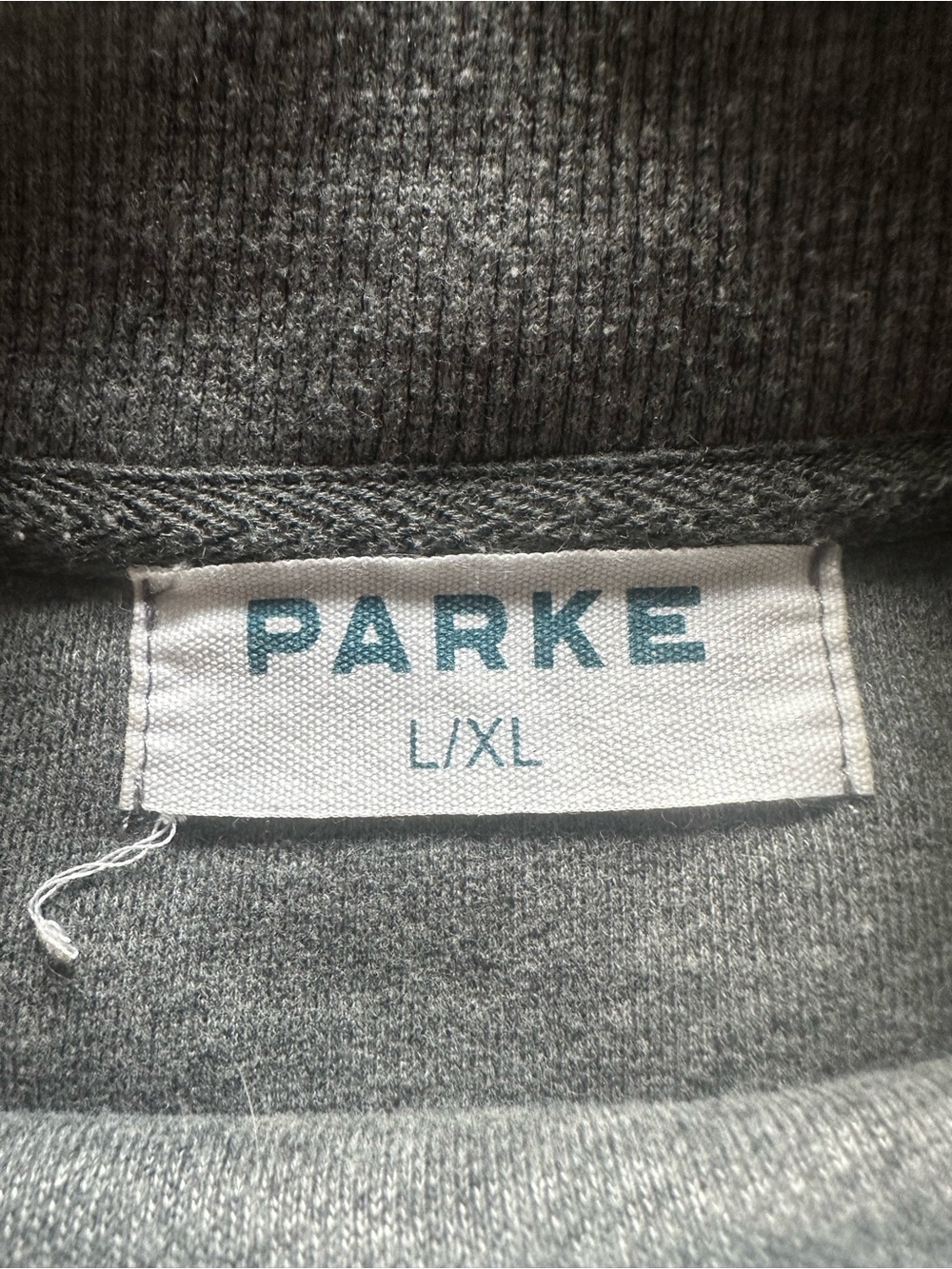 PARKE Inside Out White & Gray Mockneck Fleece L/XL - Picture 4 of 7